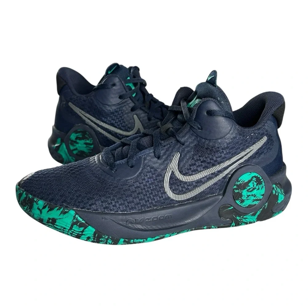 Men's NIKE KD Trey 5 IX Obsidian Blue Emerald Shoes Basketball Trainers‎ US 8.5